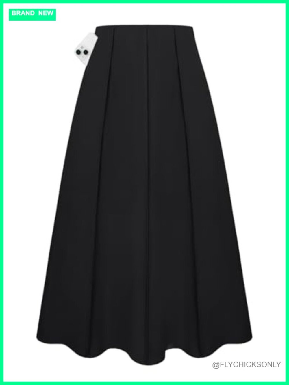 Linen Maxi Skirt High Waist A-Line with Pockets Flowy Summer Casual